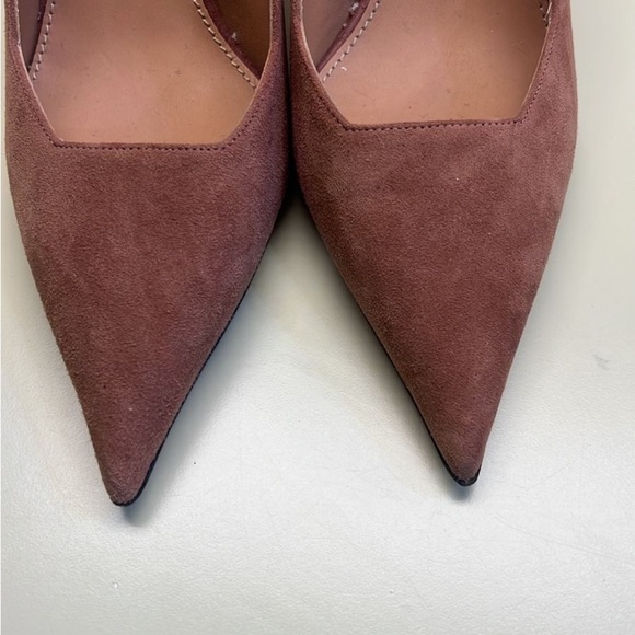 THE FOLD MADE IN ITALY Elegant Suede Women's Heels - Picture 5 of 7